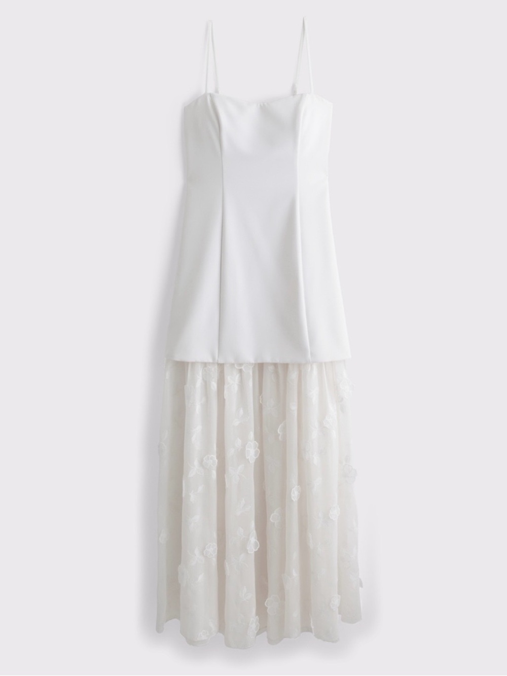 Embroidered Floral Sheer Maxi Dress